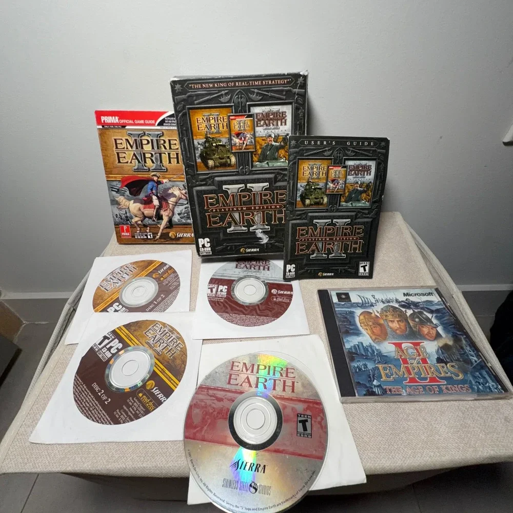 Empire Earth II Platinum Edition PC Game Age of Empires II Bundle Big Box RTS
